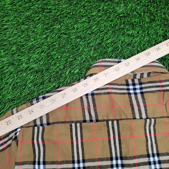 Vintage Madras Plaid Button Shirt XL/XLT 24x31 Shadow - Picture 5 of 14